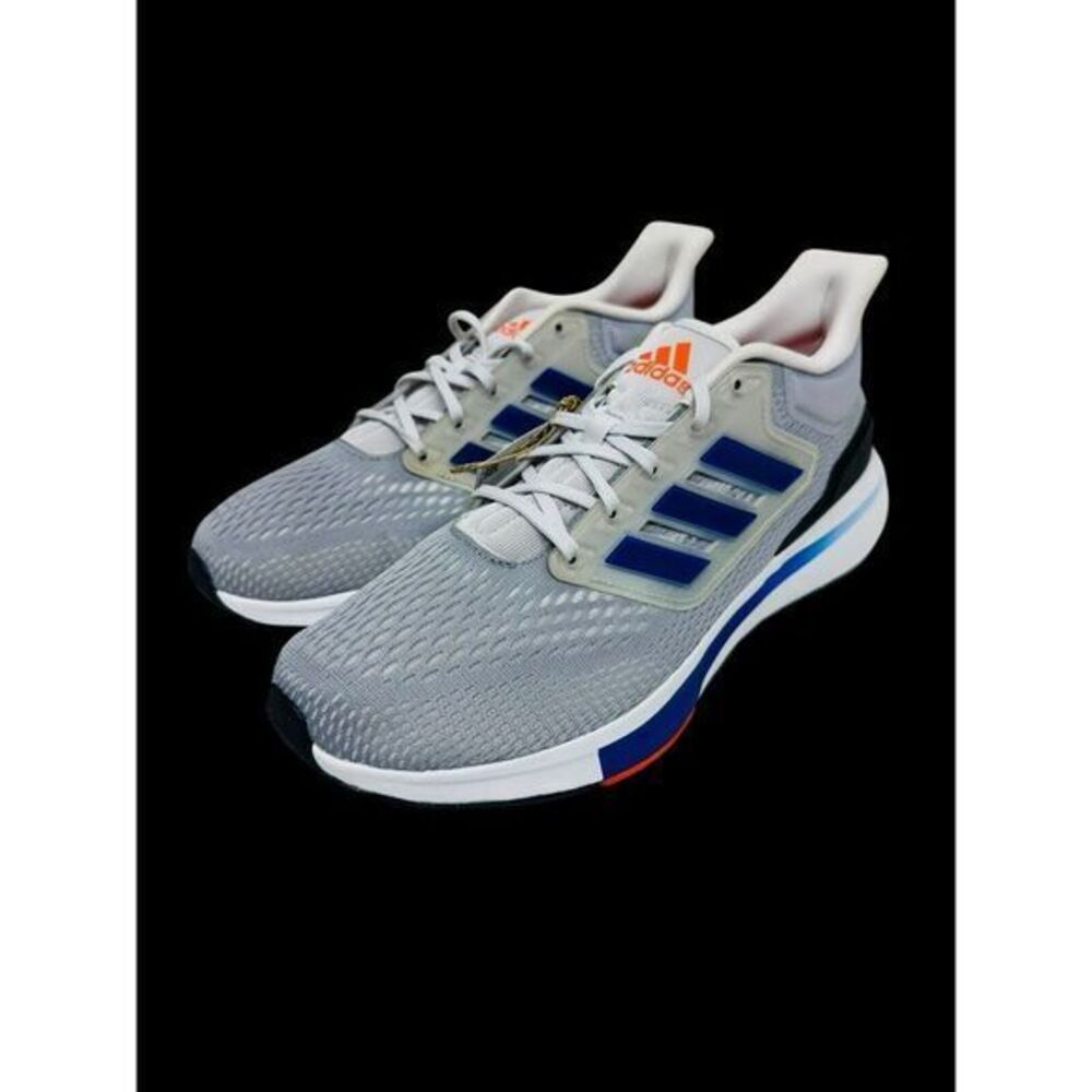 Adidas EQ21 Run Low Halo Silver Royal Blue GY2195 Men's Sz 10 US New Without Box